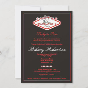 Convite Las Vegas Bachelorette Party Invitation