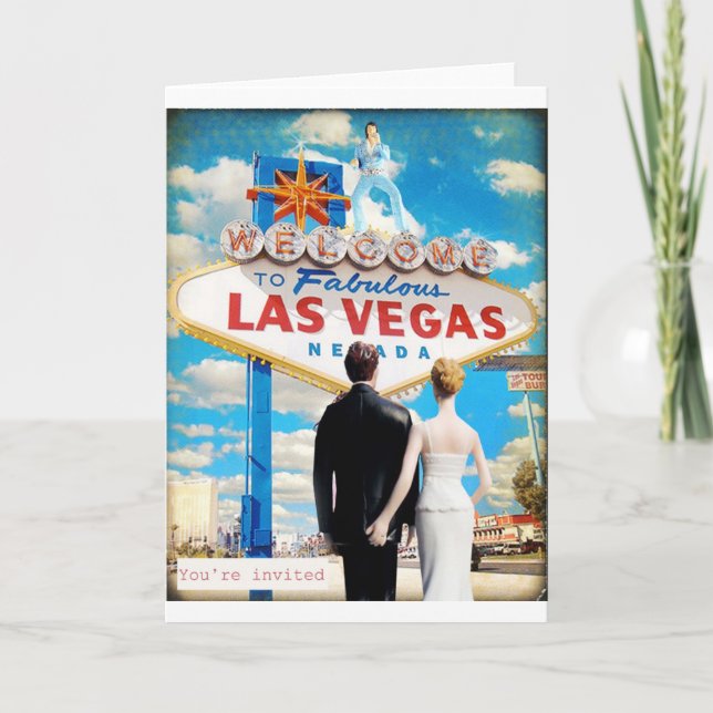 Convite Las Vegas Wedding Invitation (Frente)
