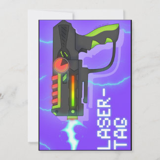 Convite Lasertag Karte