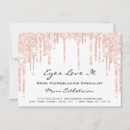 Convite Lash Extension Pós-Care Instruction Spark Glitter