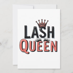 Convite Lash Queen Engraçado Olhos Aparência