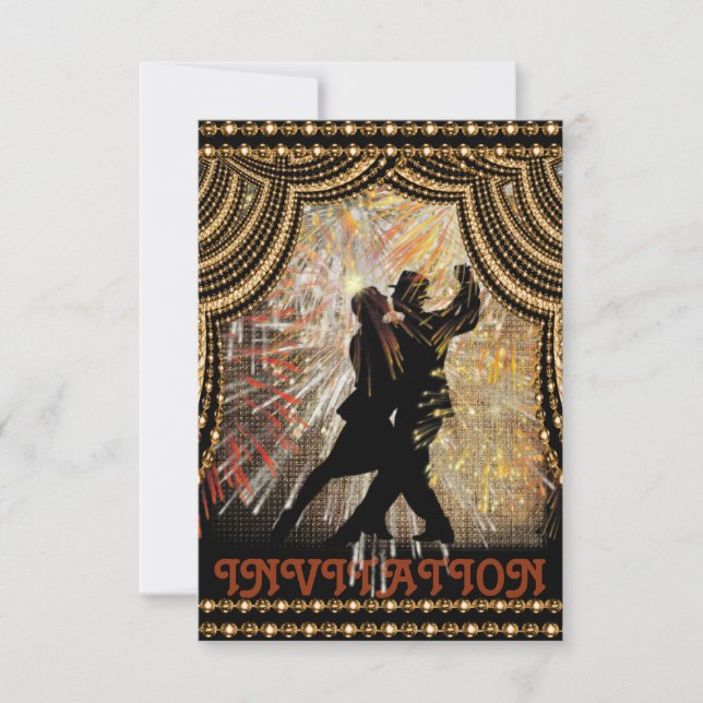 Convite Latim para dança Flamenco (Frente)