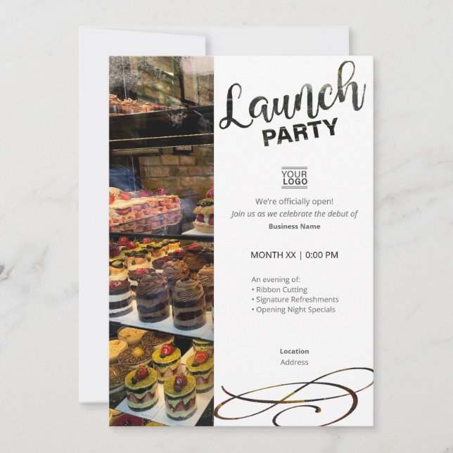 Convite Launch Party Invitation Template (Frente)