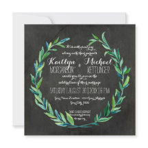 Laurel Wreath Olive Leaf Branch Square