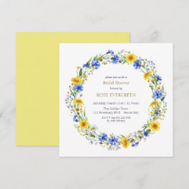 Convite Lavanda Amarela Azul Fumaça Selvagem