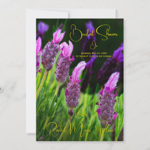 Convite Lavanda, Amor e Devoção Amarelo, Chá de panela,