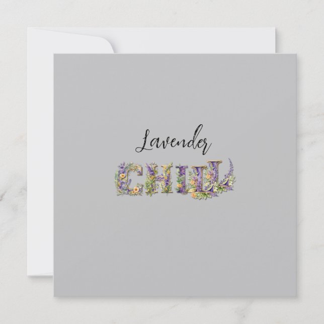 Convite Lavanda Chill (Frente)