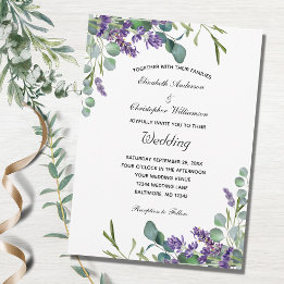 Convite Lavanda e Casamento Eucalyptus Purple Greenerescin