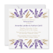 Lavanda e Janto de ensaio de trigo adoráveis