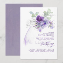 Lavanda e Silver Elegante Modern Boho Weding