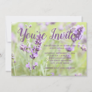Convite Lavanda em Flor