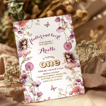 Lavanda Fada, flor silvestre, primeiro aniversario