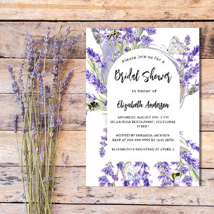 Convite Lavanda floral chá de panela violeta