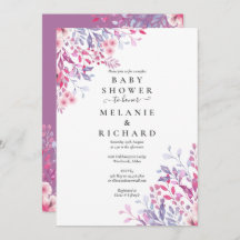 Lavanda Flores Florais Casais Chá de fraldas