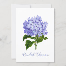 Convite Lavanda Hydrangea Chá de panela
