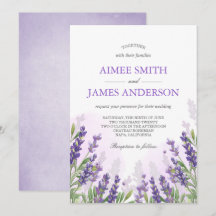 Lavanda Invitation Rustic Elegant Floral