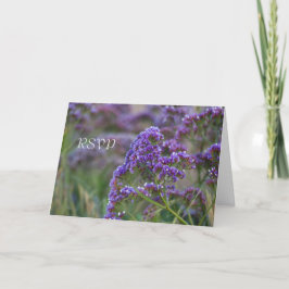 Convite Lavanda pelo oceano RSVP
