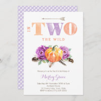 Lavanda Pumpkin Boho Girl segundo aniversário Part