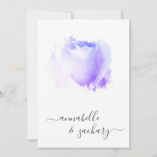 Convite *~* Lavanda QR Rosa QR RSVP Floral - AR8 Casado em