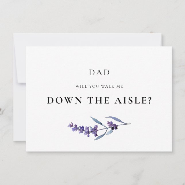 Convite Lavanda, você me levará até o corredor? (Frente)