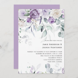 Convite Lavender Blooms Wedding