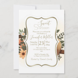 Convite Lazy sloth sleeping on a branch cartoon           