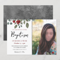 LDS Baptism Girl Watercolor Rosa Floral