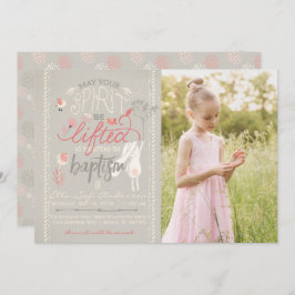 CONVITE LDS PHOTO BAPTISM | Tipografia Floral