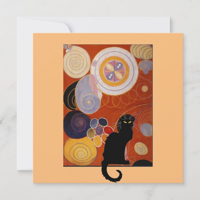 Convite Le Chat Noir e Hilma ap Klint, (Frente)