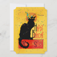 Le Chat Noir - Feliz Aniversário Saudações