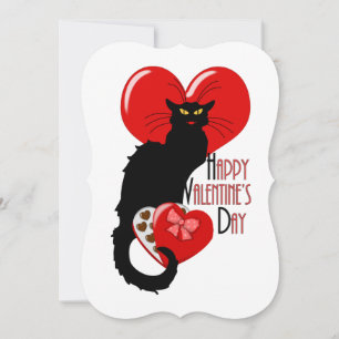 Convite Le Chat Noir Heart Candy Dia dos Namorados 