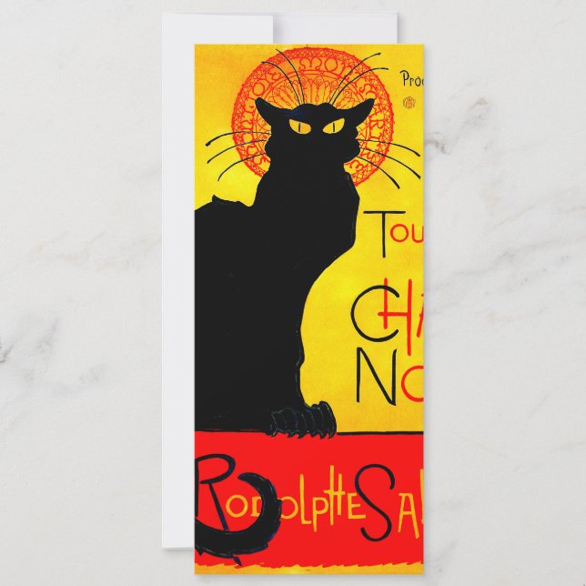 Convite Le Chat Noir Vintage (Frente)