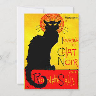 Convite Le Chat Noir Vintage