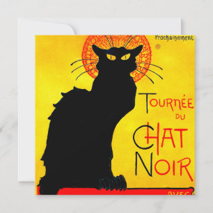 Convite Le Chat Noir Vintage