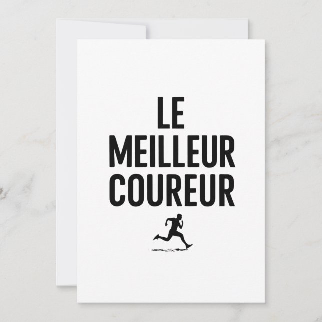 Convite le meilleur coureur  (Frente)