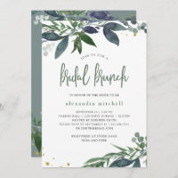 Leafy Watercolor | Bridal Brunch