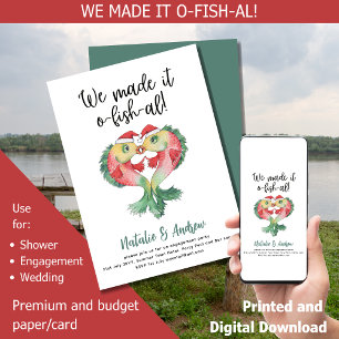 Convite Leah G Engraçados Peixes de Chá de panela de Verão