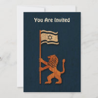 Leão de Jerusalém Com Bandeira