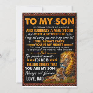 Convite Leão Para Meu Filho Fechei Meus Olhos Por Um Momen