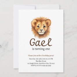 Convite Leão Primeiro Rei da Selva