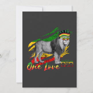Convite Leão Reggae de Judá Rastafari Jamaicano Um Amor M