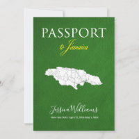Leather Jamaica Passport Salvar a data