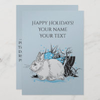 Lebre Branca de Rabbit de Natal