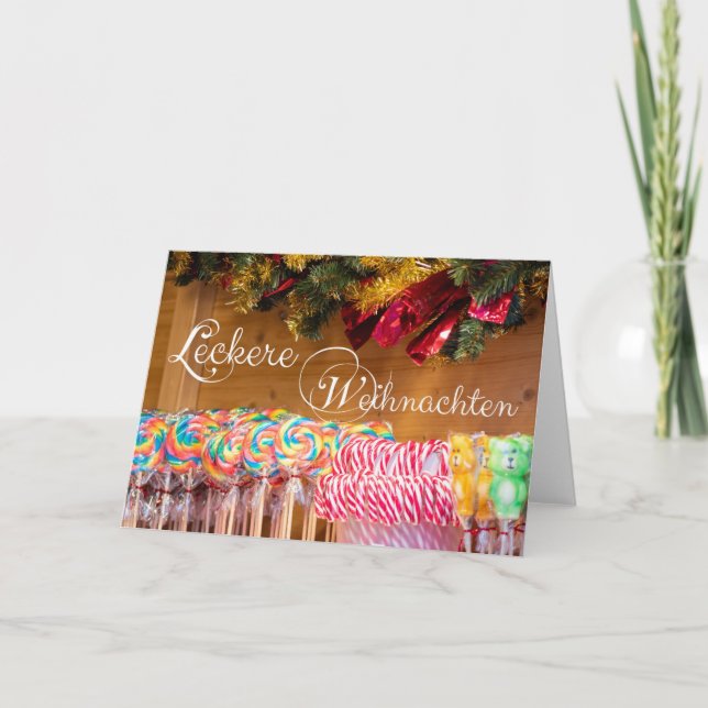 Convite Leckere Weihnachten mit leckeren Weihnachtsgrüßen! (Frente)