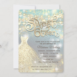 Convite Legal brilha elegante Corda acende ouro