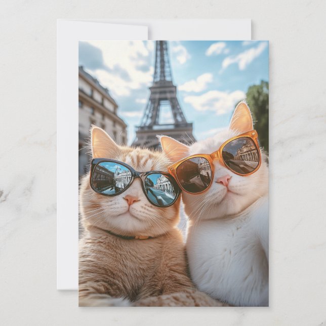 Convite Legal Gatos em Paris (Frente)
