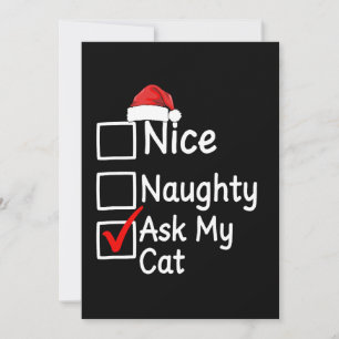 Convite Legal Travesso Pergunte Ao Meu Gato Natal Checklis