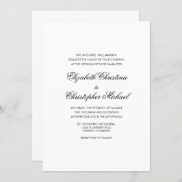 Convite Legância Tradicional Compacta (Recepção a Seguir)