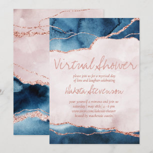 Convite Legenda Mística   Chá Virtual Azul de Agitação