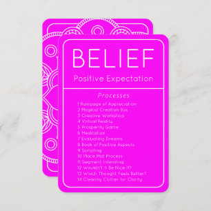 Convite Lei de Atração Crença Abraão Hicks Card